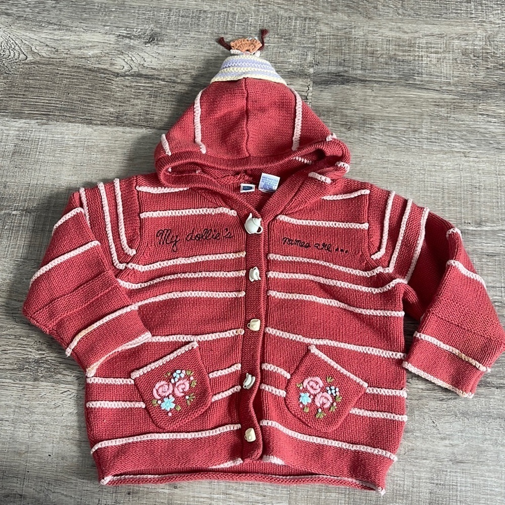 Eloise knit embroidered cardigan